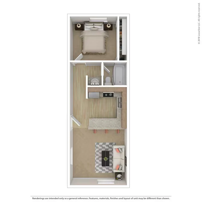 One Bedroom (EG) 148 floor plan